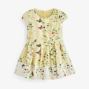 Baker by Ted Baker Yellow Floral Ottoman Dress Toddlers